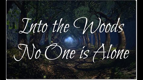 no one is alone lyrics into the woods.